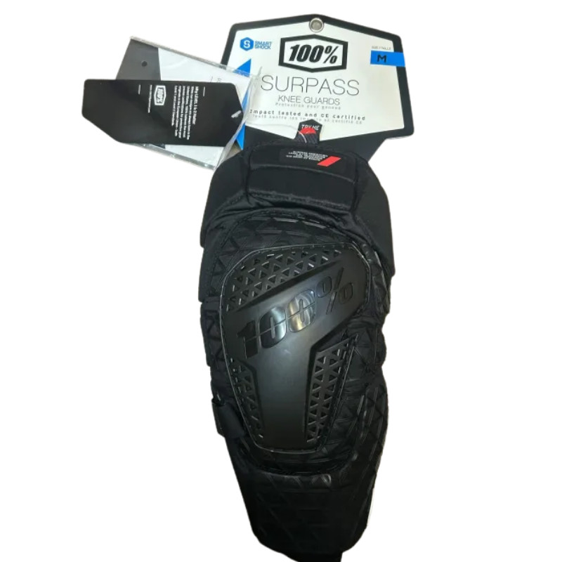 100% Surpass Knee Guards Size M MTB BMX Motocross Protection NEW W/ TAGS