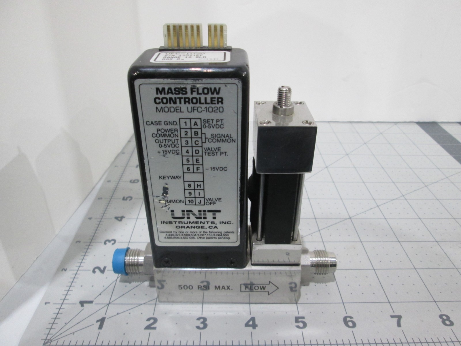 Unit, UFC-1020, Mass Flow Controller, O2, 10 SLM, Used