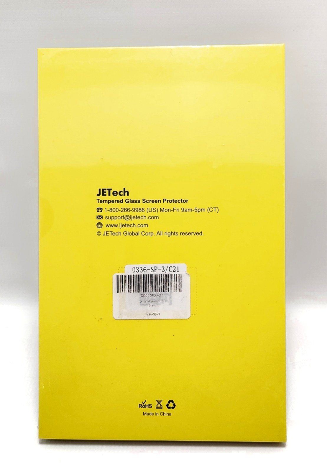 JETech Tempered Glass Screen Protector for iPad Mini 1/2/3 - New
