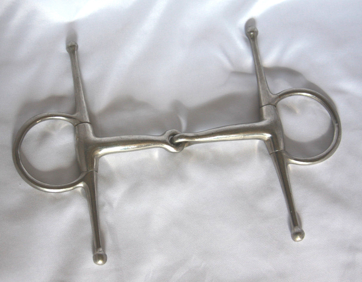 Full Cheek Stainless Snaffle Horse Bit 5 1/8" Across Equine Tack