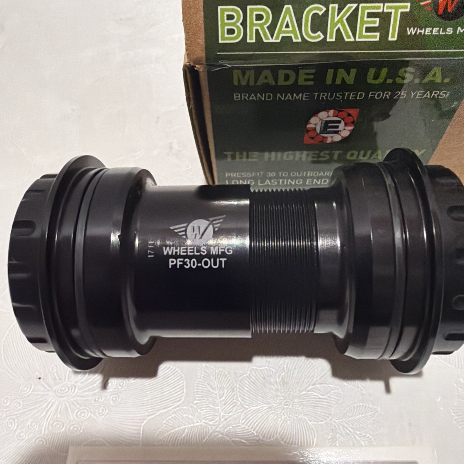 Wheels MFG PF30 to Shimano BB W/ Angular Contact Bearings 24mm Compatible