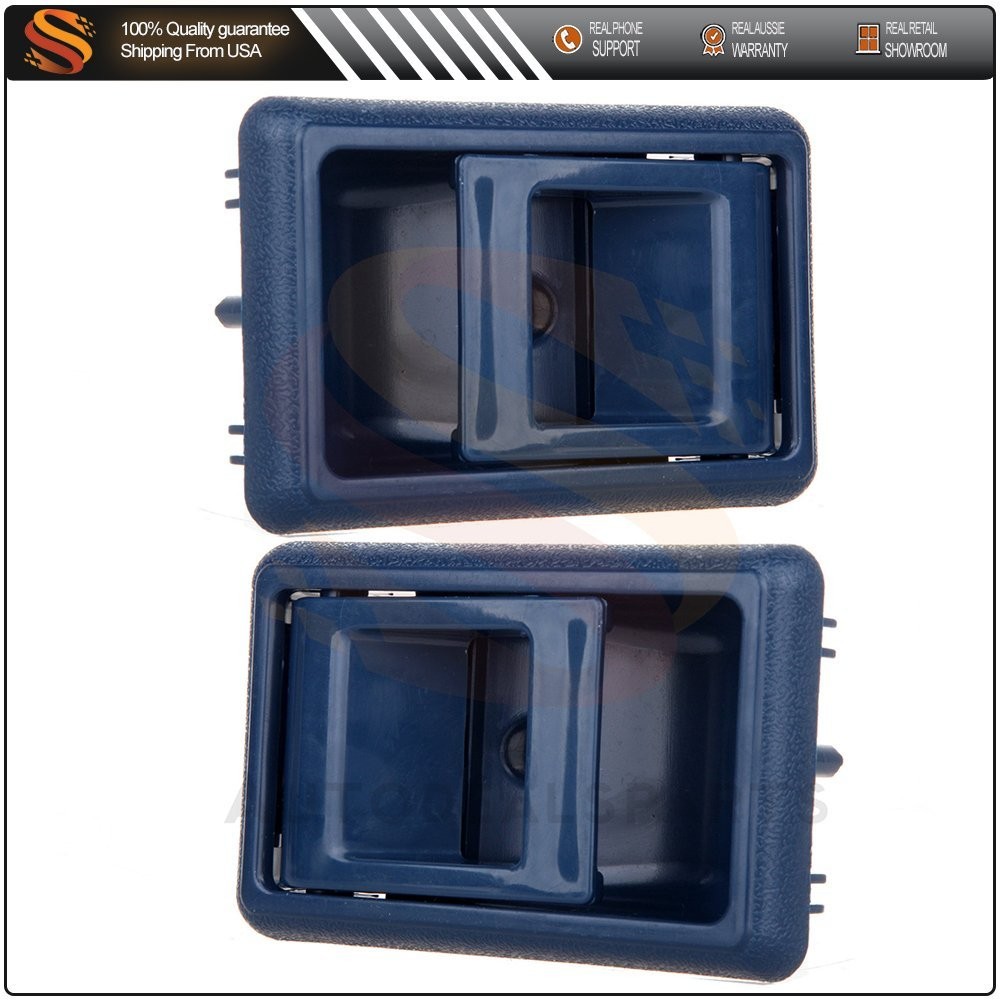 For 89-92 Prizm 2x Interior Front Rear Right Left Side Inside Blue Door Handles