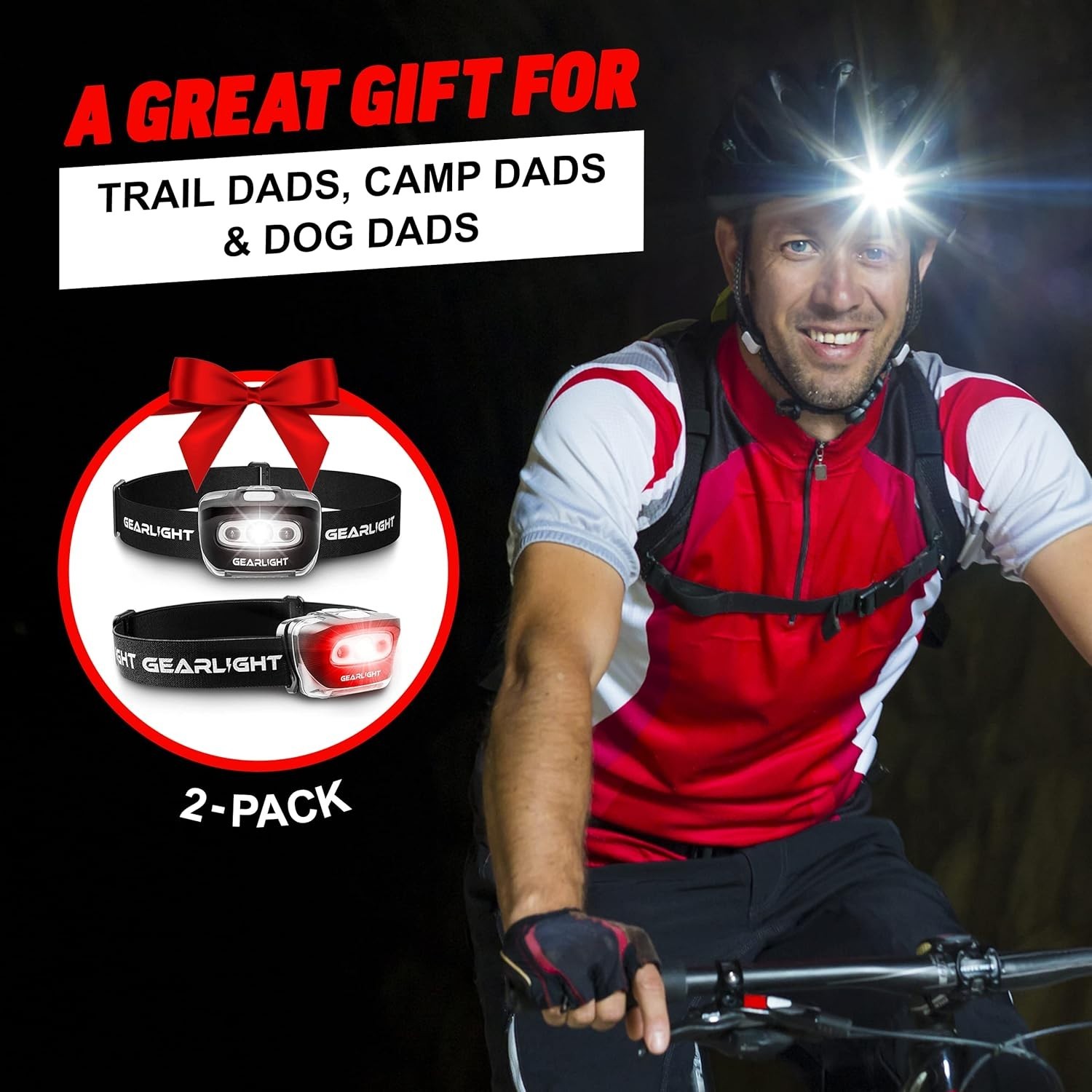 Versatile LED Headlamp Set - 2 Adjustable, Water-Resistant Lights for Every Need