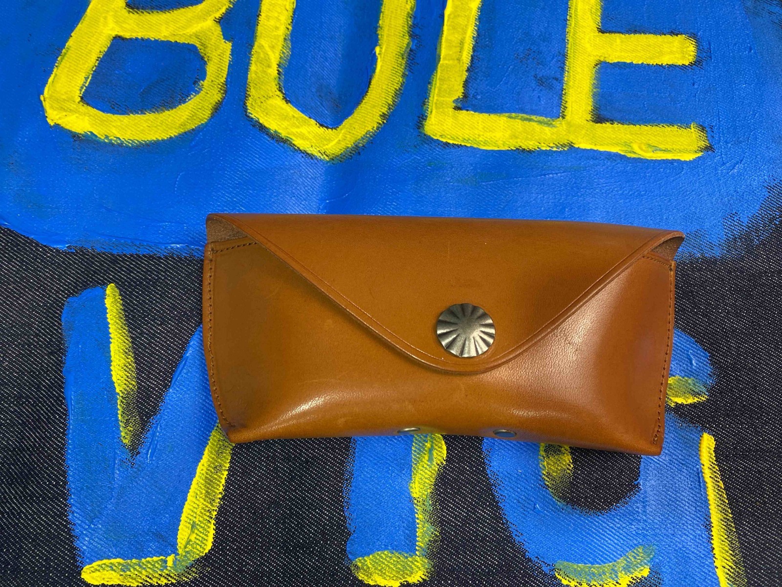 RRL Double RL  VINTAGE   Leather Eyeglass Case GLASS CASE  BOX