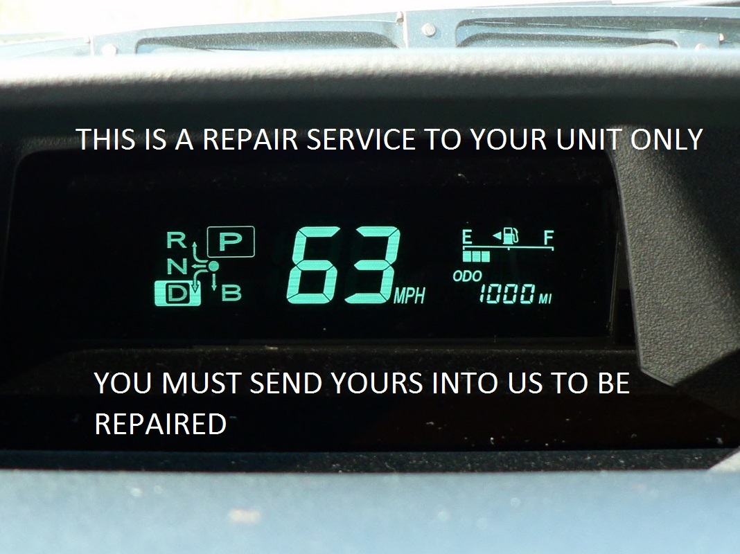 2004-2009 Repair service instrument cluster combination meter Toyota Prius