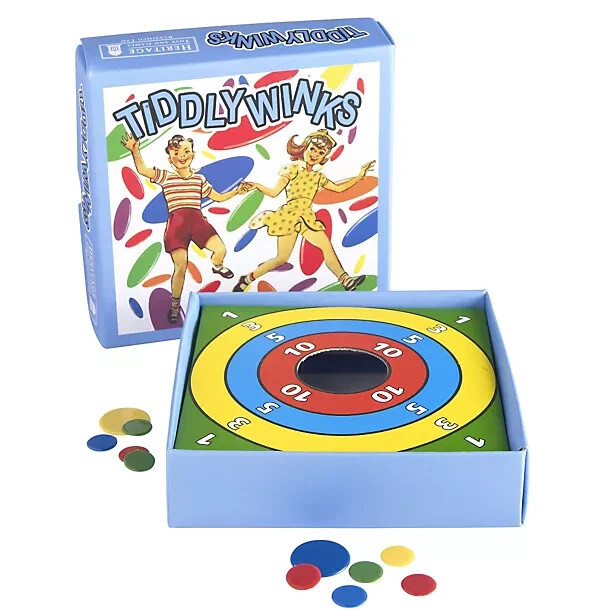 TIDDLY WINKS Game Plastic Disc Retro vtg (1950's Style)