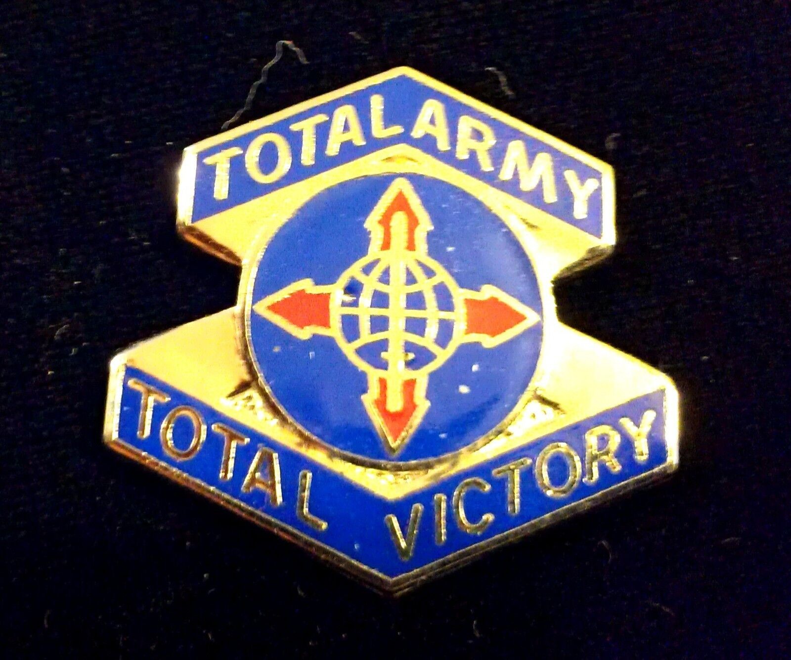 Collectible Military Tie Tac Hat Lapel Pin Total Army Victory DUI Crest NEW R31F