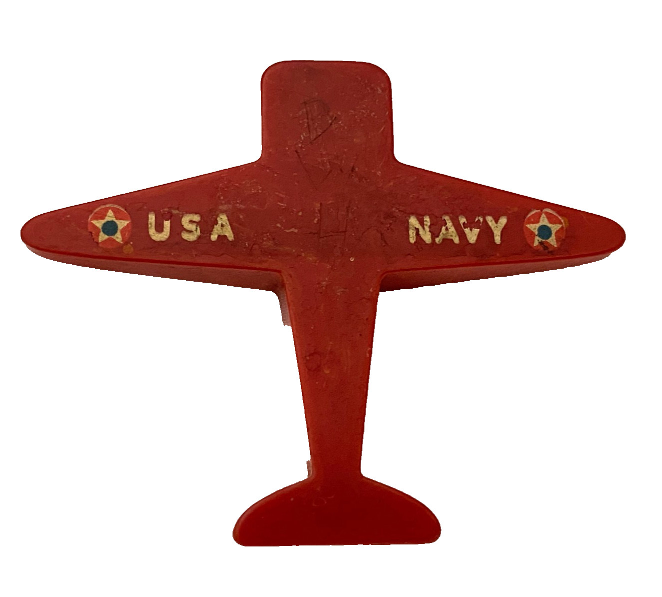 Vintage Bakelite Red U.S.A. Navy Airplane Pencil Sharpener