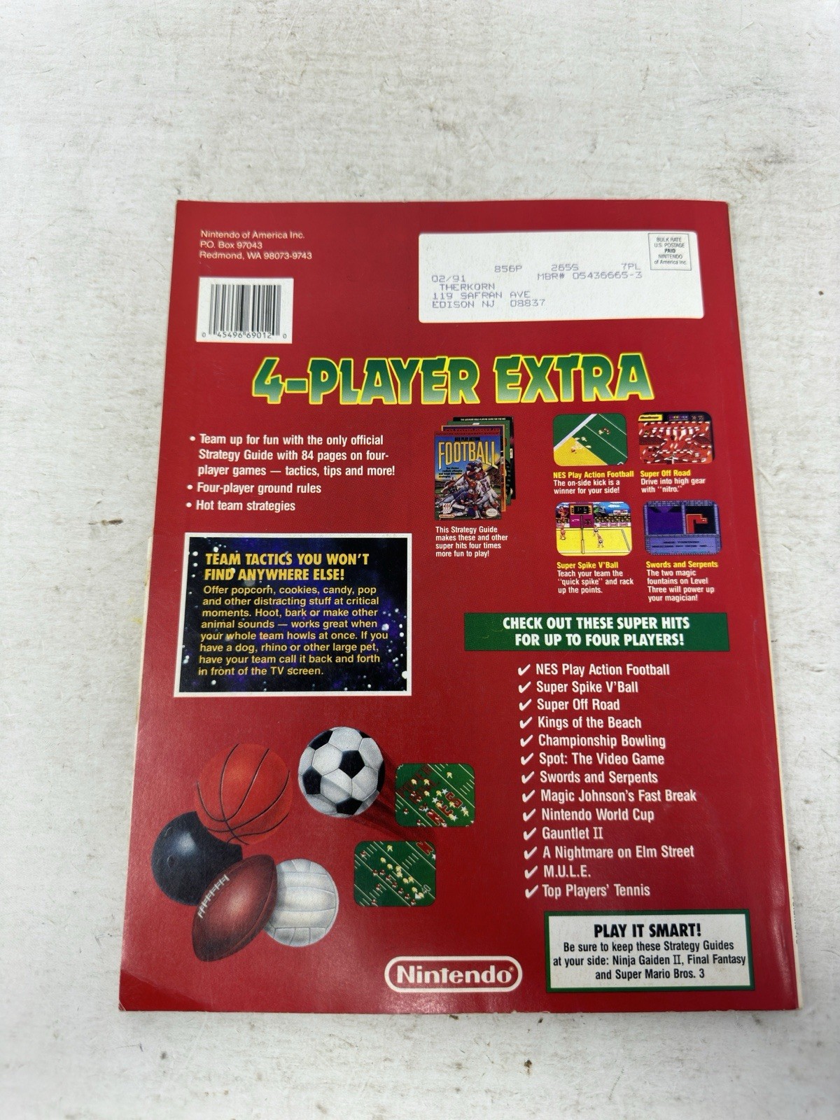 Nintendo Power Strategy Guide 4-Player Extra 1990 Volume 19