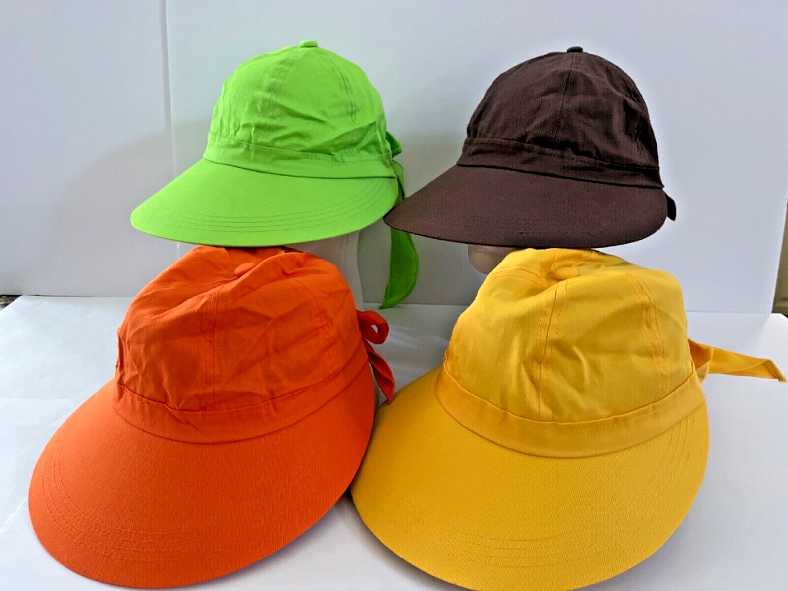 Women's Wide Brim Foldable Outdoor Sun Beach Ponytail Cap Hat UV Protection