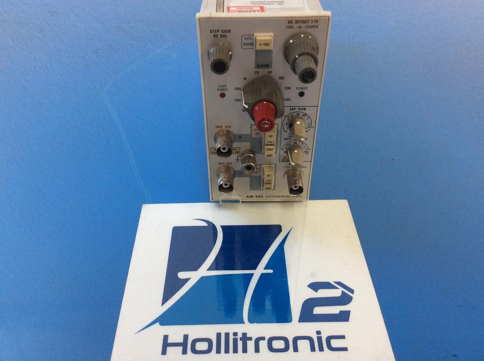 TEKTRONIX AM 502 DIFFERENTIAL AMPLIFIER PLUG-IN MODULE DC