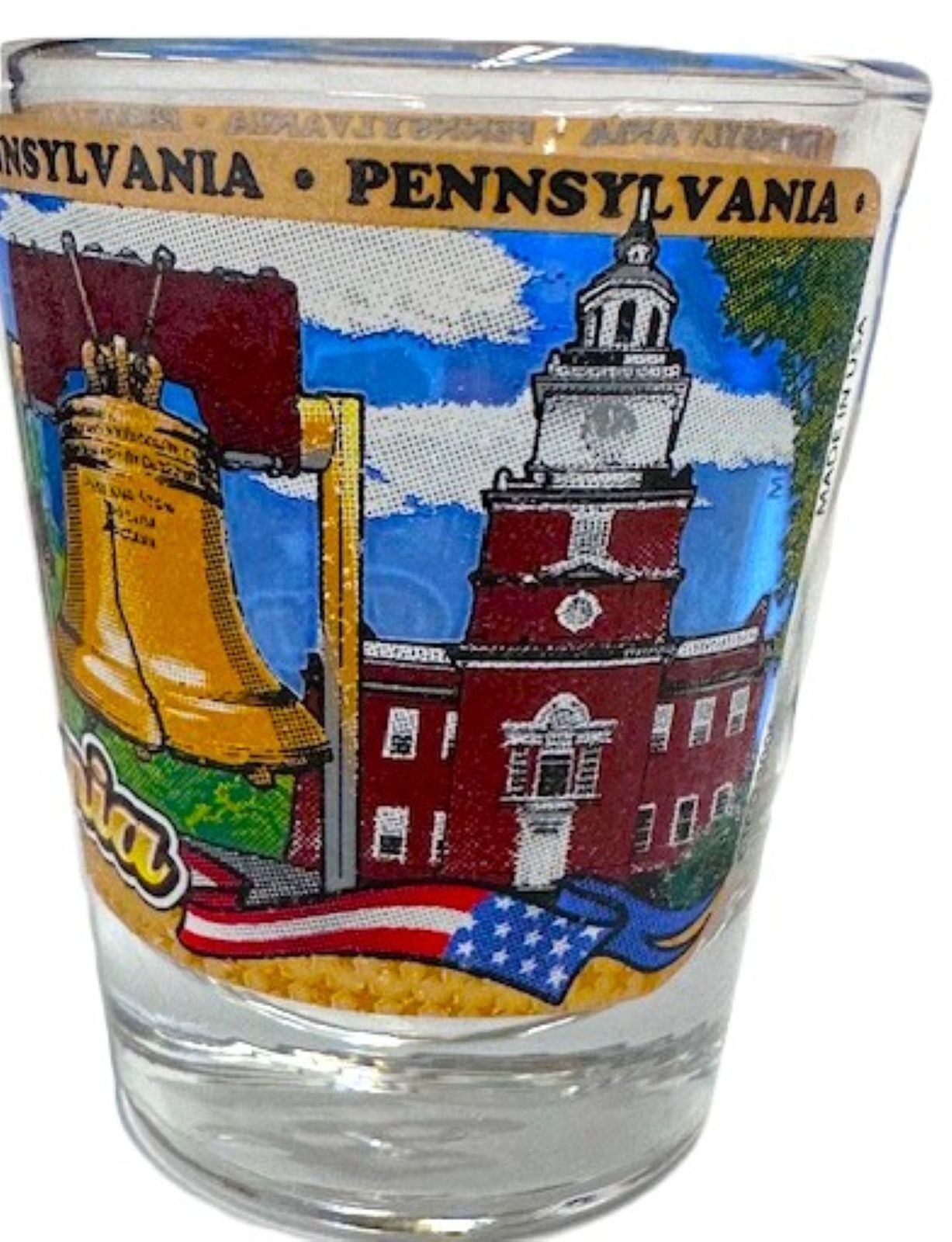 Pennsylvania Wrap Around Montage Shot Glass
