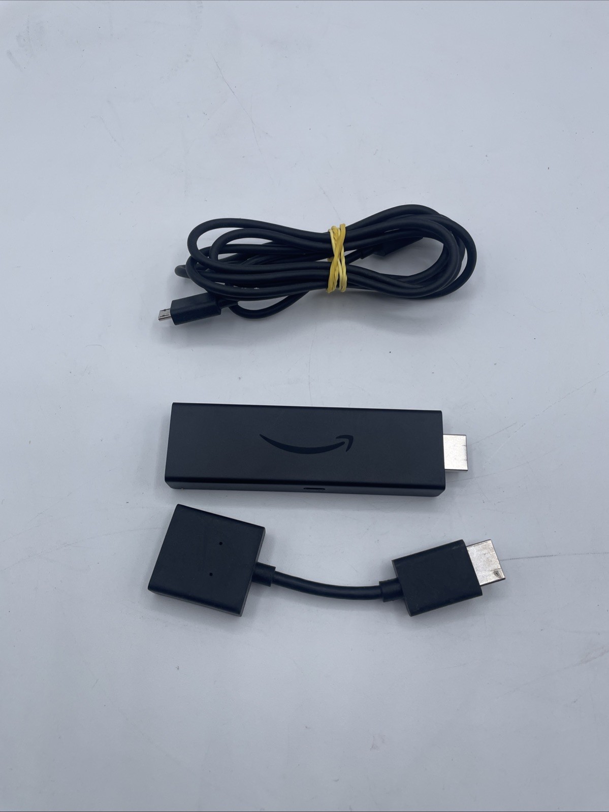 Amazon FIRESTICK Model # E9L29Y Stick, HDMI Extender Plug & USB ONLY Used