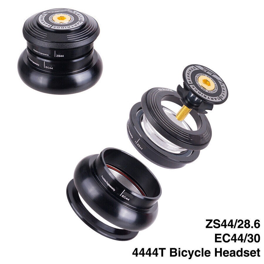 Headset 4444t MTB 44mm CNC 1 1/8"-1 1/2" Straight for Tapered Tube Fork Bicycle