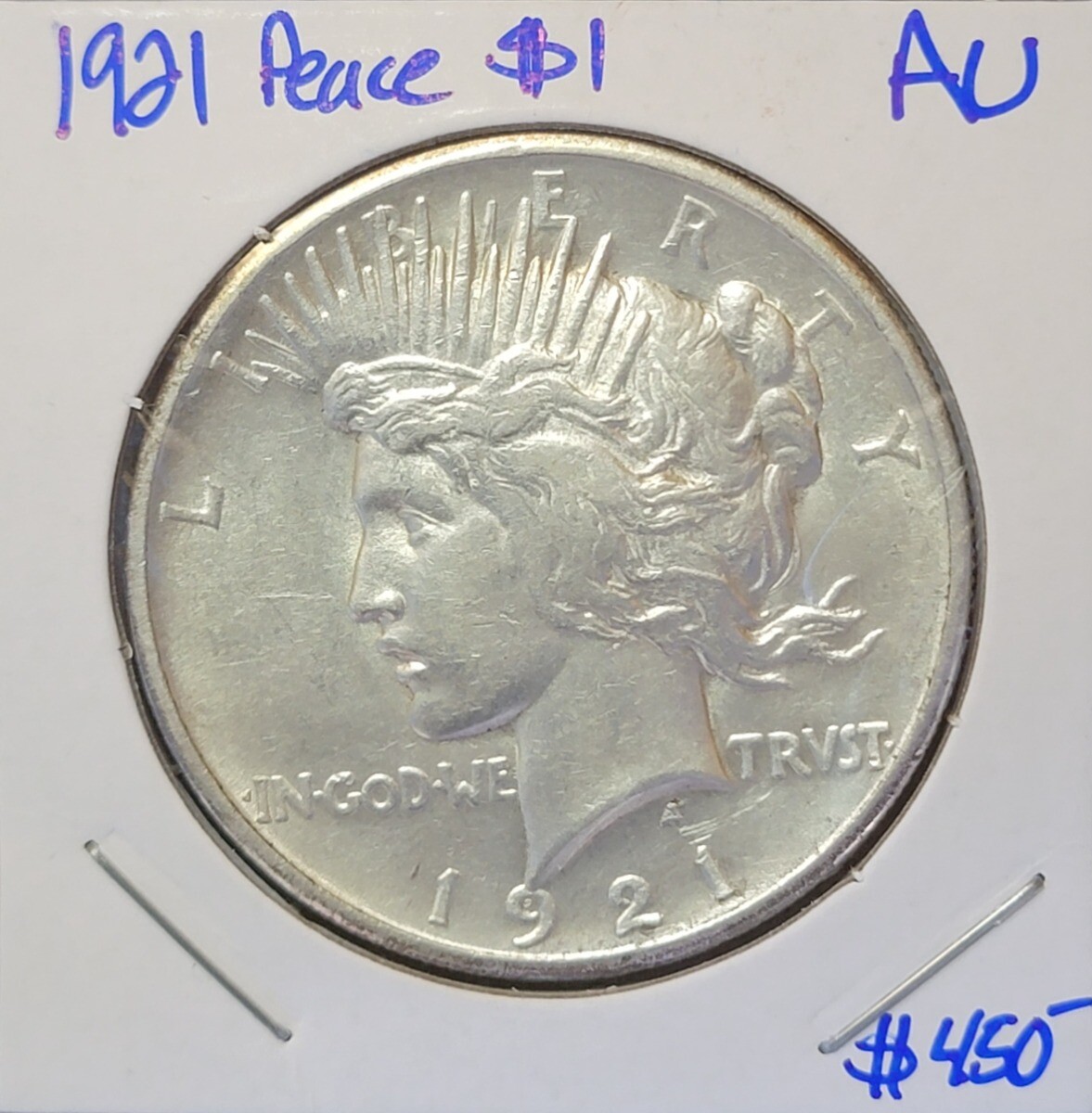 1921 $1 Silver Peace Dollar