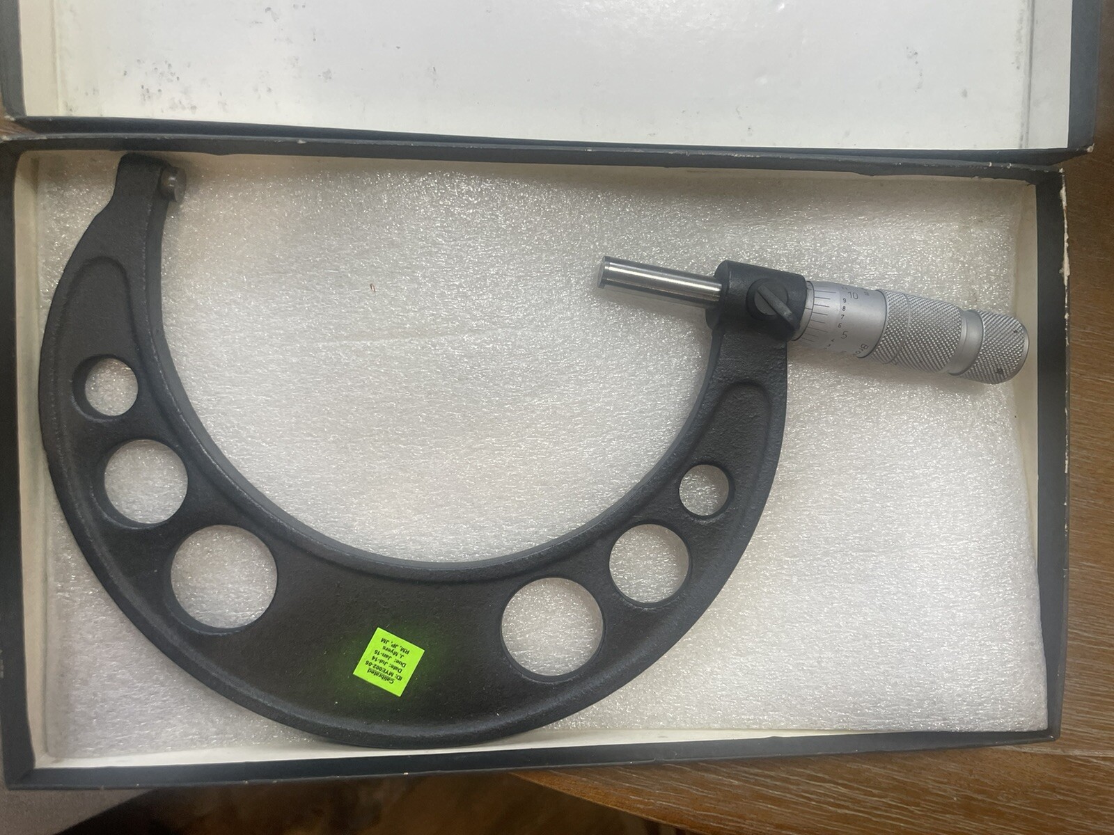 Brown & Sharpe 599-5-34 4-5" Straight Carbide Outside Micrometer