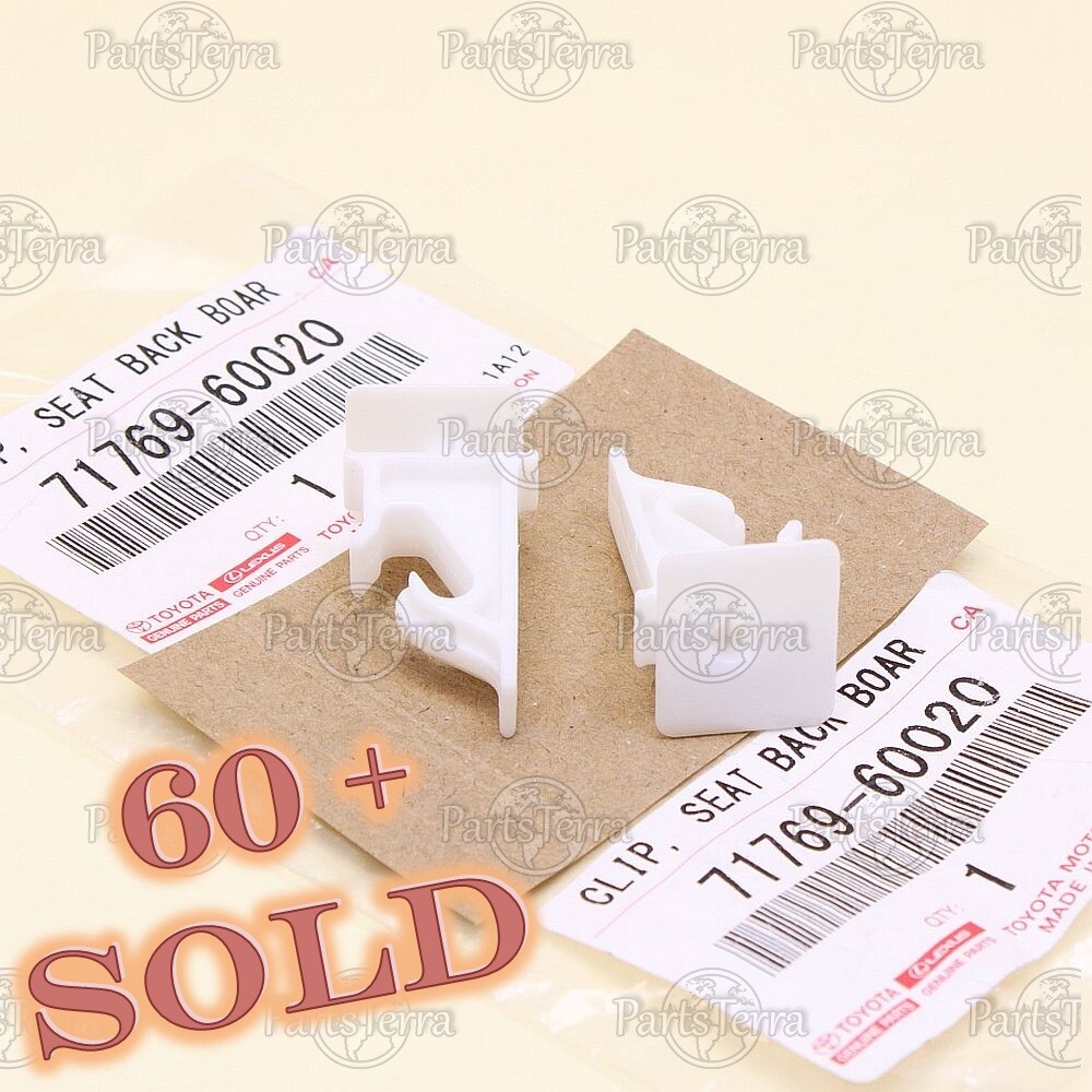 x2 GENUINE TOYOTA LAND CRUISER HIGHLANDER LEXUS SEAT BACK BOARD CLIPS 7176960020