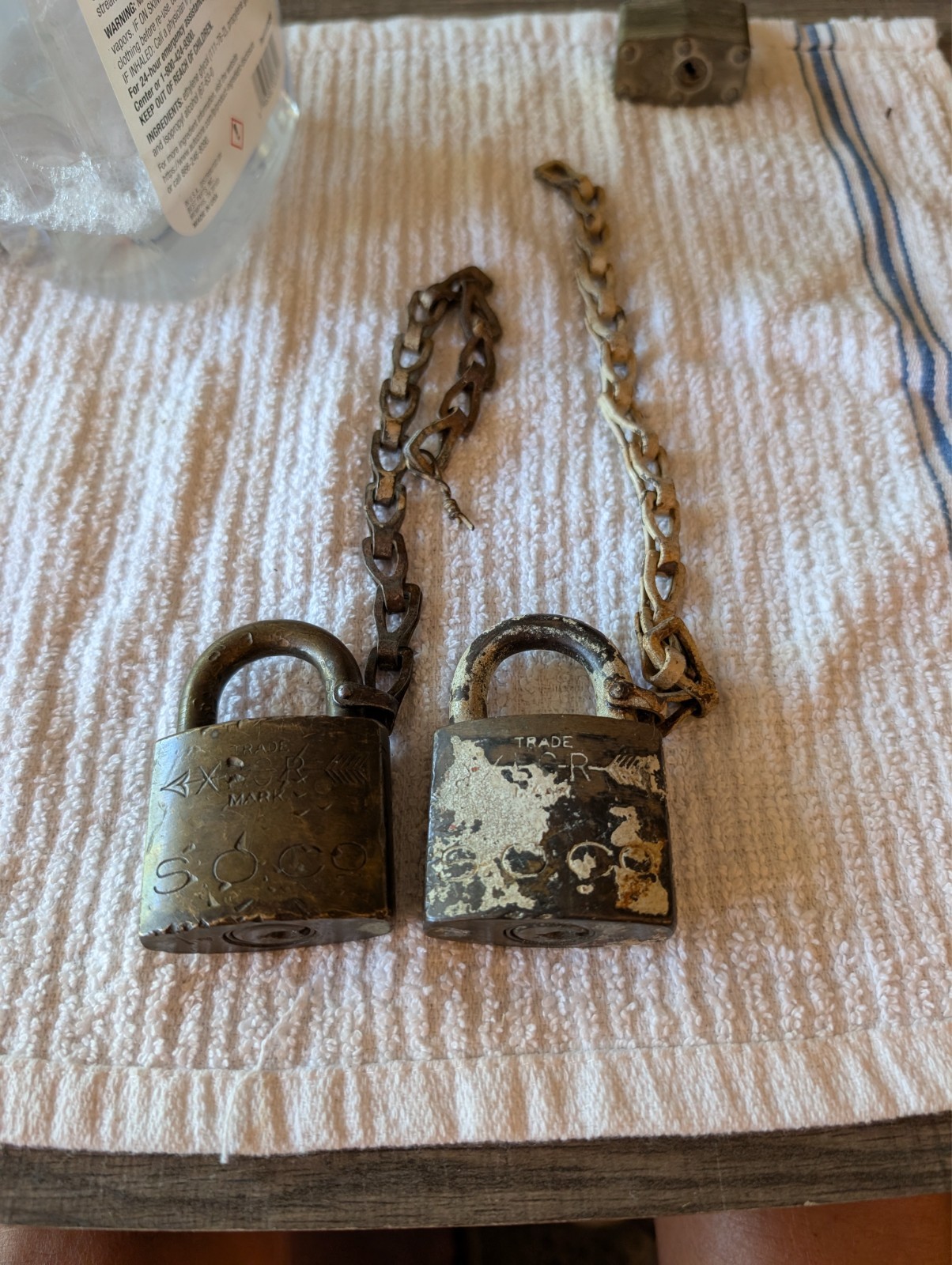 2  grs general railway signal so co vintage railroad signal padlocks
