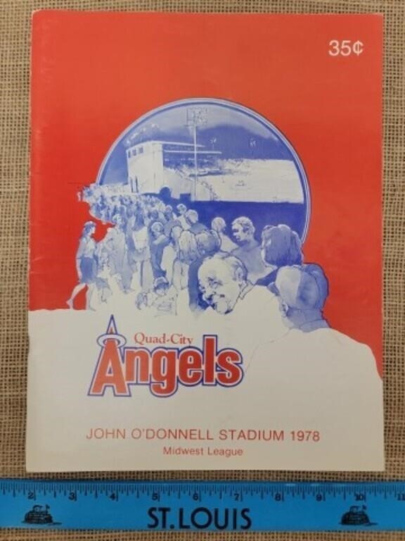 1978 Quad City Angels (Iowa) Minor League Baseball Program Midwest League