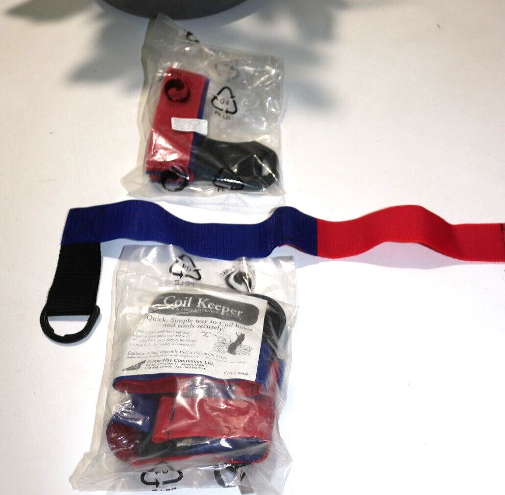 The Coil Cord Cable Keeper Organizer Straps with Hanging Ring - 3 Packs