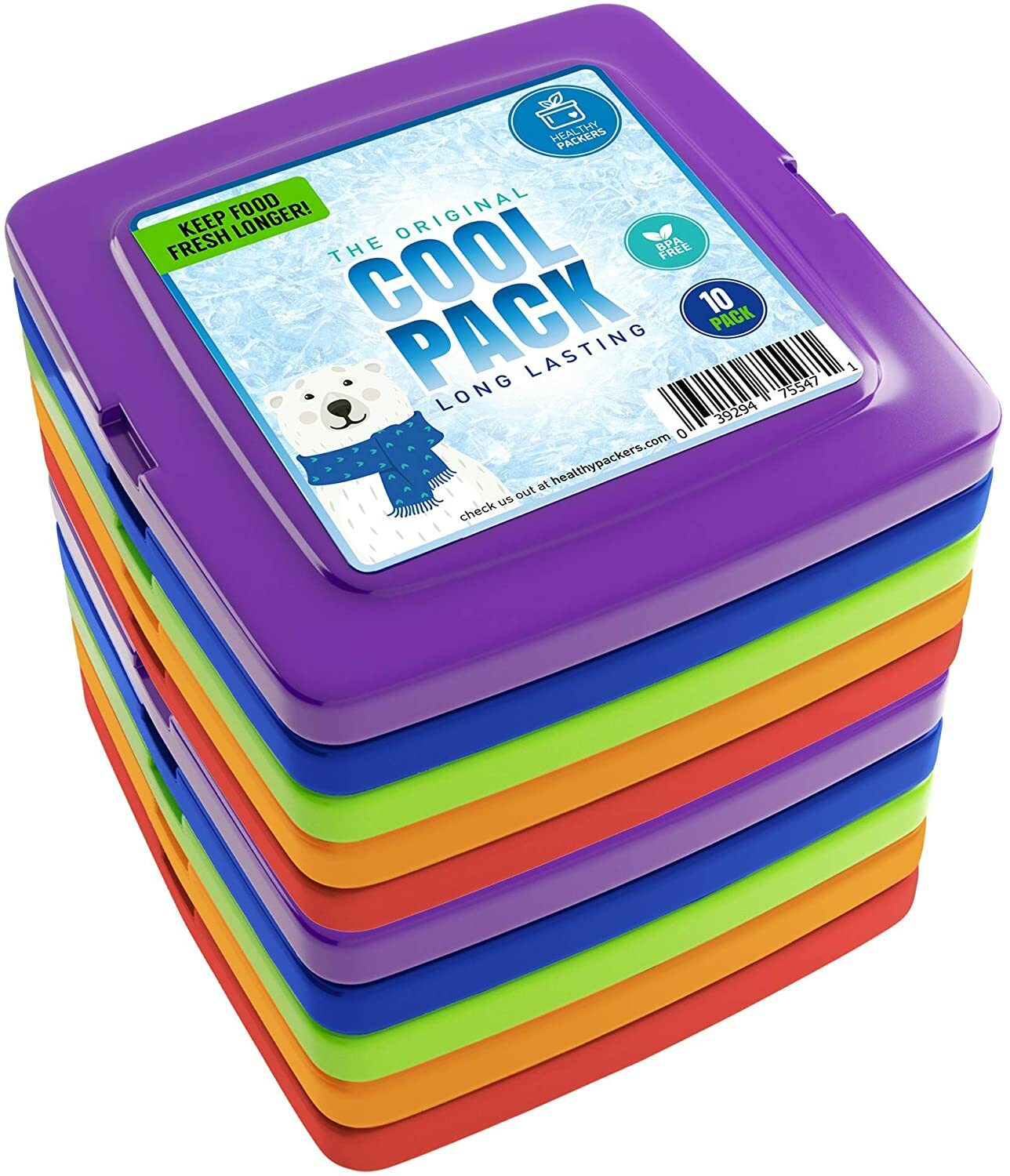 Healthy Packers Cool Pack, Slim Ice Pack for Lunch Box