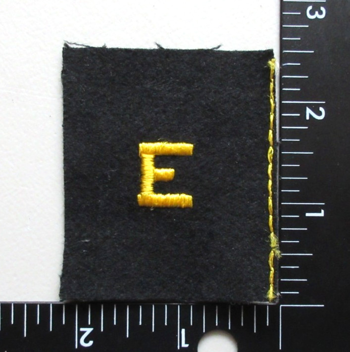 ⭐U.S. NAVY BATTLE EFFICIENCY E AWARD YELLOW / BLACK INSIGNIA RATE MILITARY PATCH