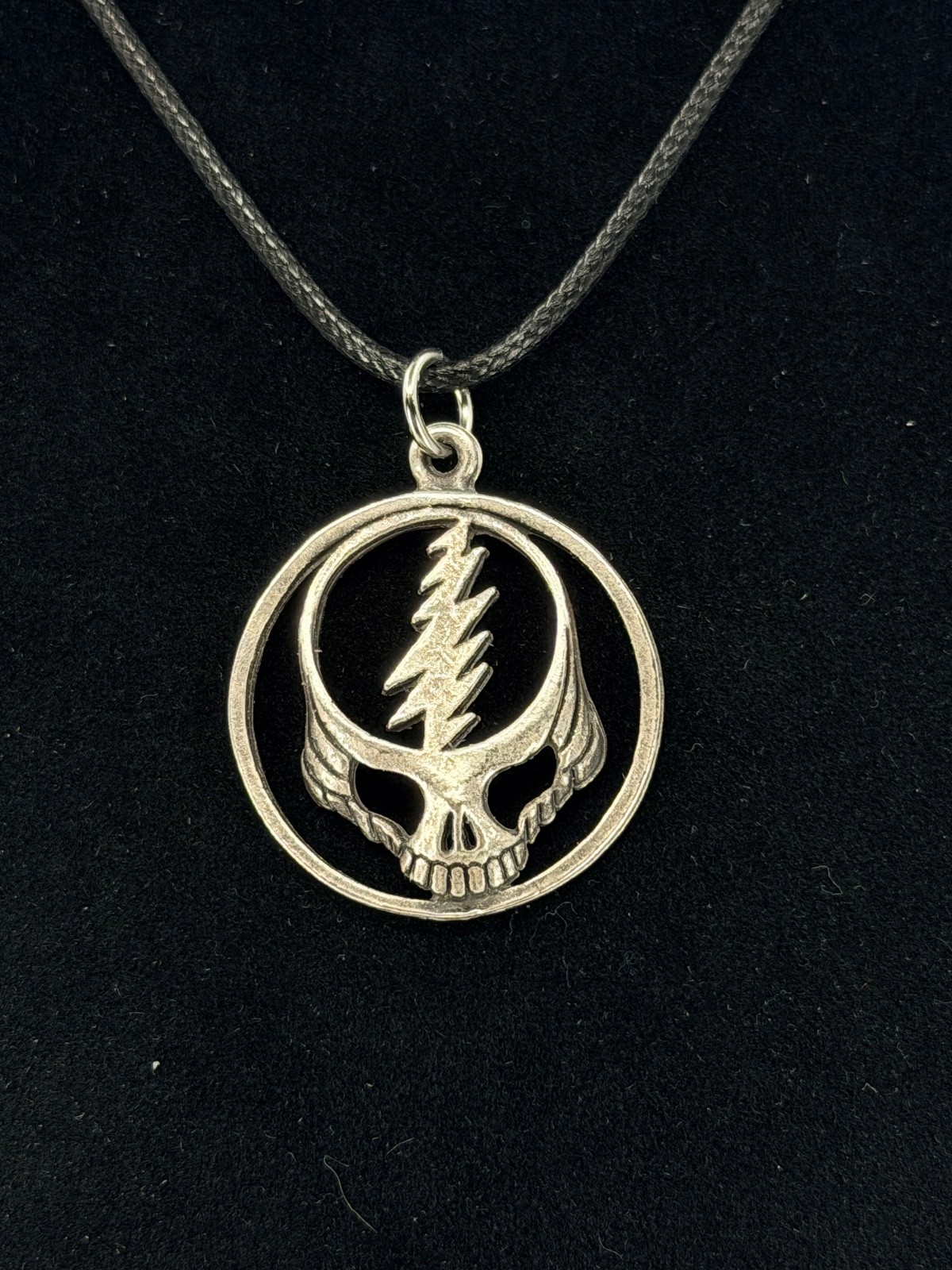 1980's GRATEFUL DEAD Steal your Face Necklace Pendant Jewelry Vintage NOS