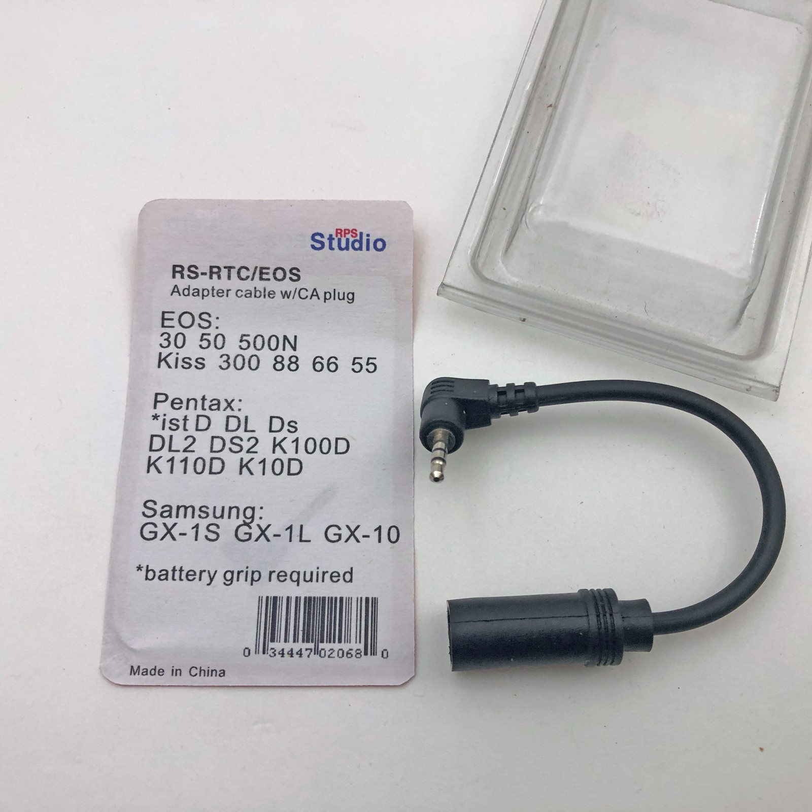 RPS Studio Adapter Cable for RPS TTL Flash Bracket Trigger Canon EOS Rebel