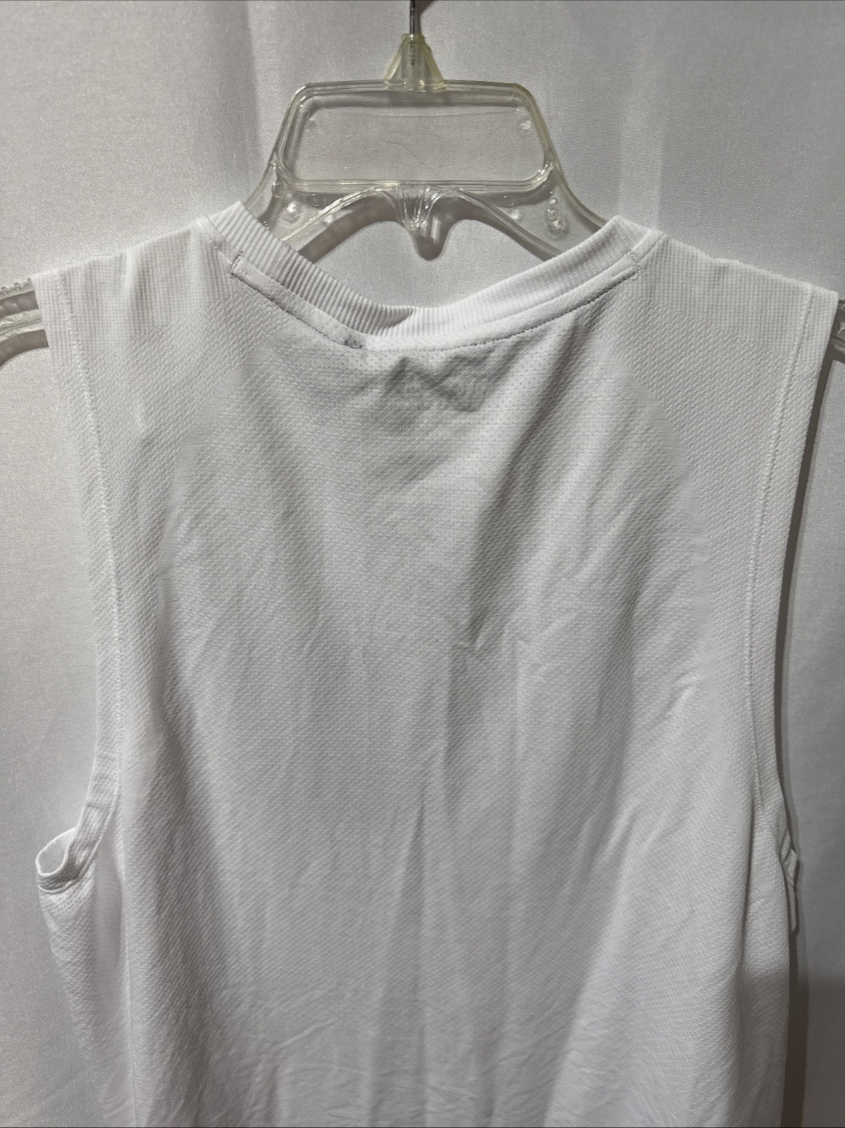 VRST Men’s Circuit Seamless Tank Top Space Dye Pure White