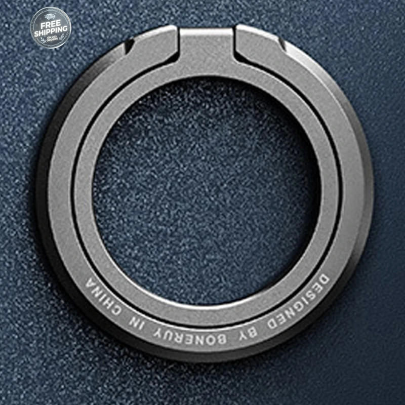 Magnetic Cell Phone Ring Holder for iPhone MagSafe Samsung Xiaomi Grip Kickstand