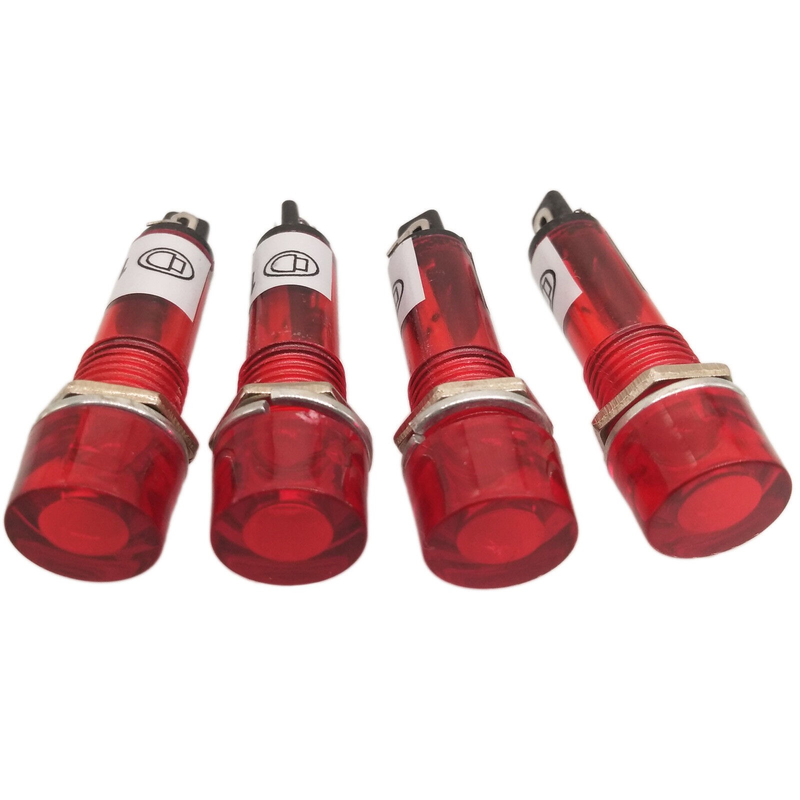 10pcs Red XD10-3 110V AC 10mm Power Signal Indicator Light Mini Pilot Lamp