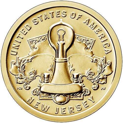 2019 D AU/BU New Jersey American Innovation Dollar Edison Light Bulb
