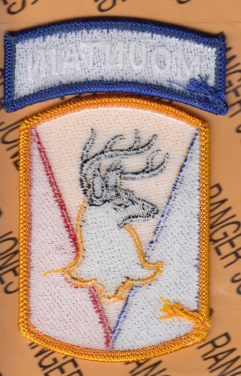 US Army 86th Infantry Regiment Mountain ~4" patch tab set m/e