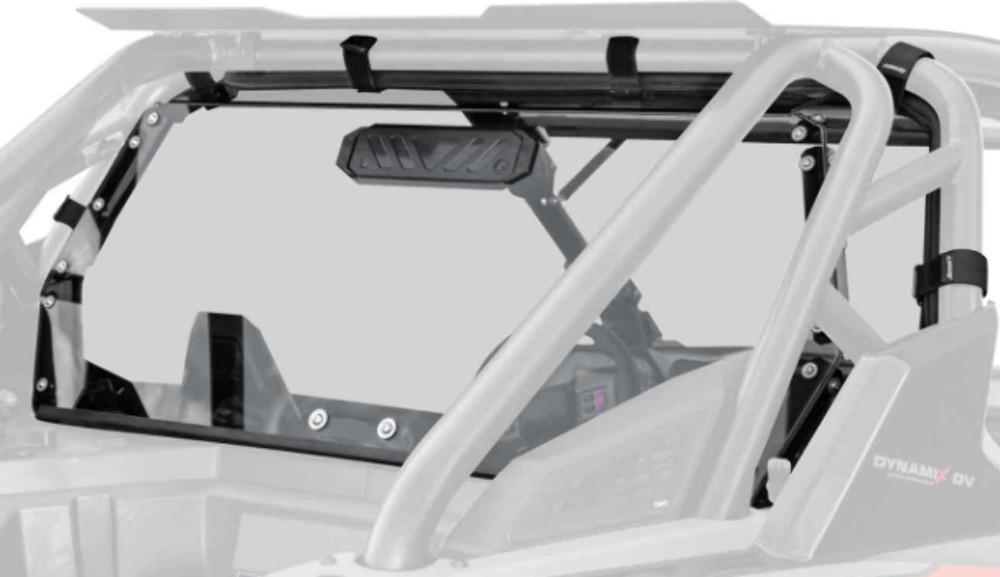 24-25 Polaris RZR XP 1000 Superatv Polycarbonate Rear Windshield RWS-P-PROX24-75