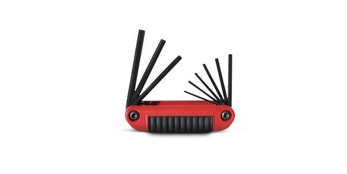 Wright Tool 9E25911 - Resin Fold-Up SAE Hex Key 9 PCS Set(- 5/64Inch - 1/4Inch
