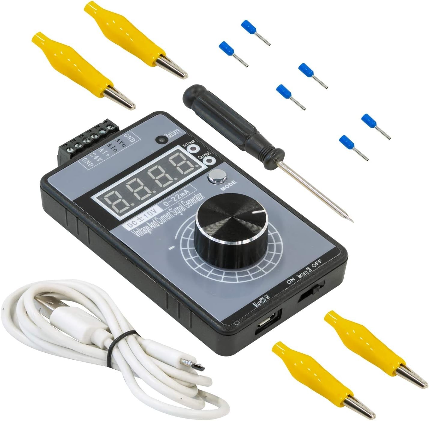 DC ±10V 0/4-20mA Current Voltage Signal Generator, USB Power Supply Interface...