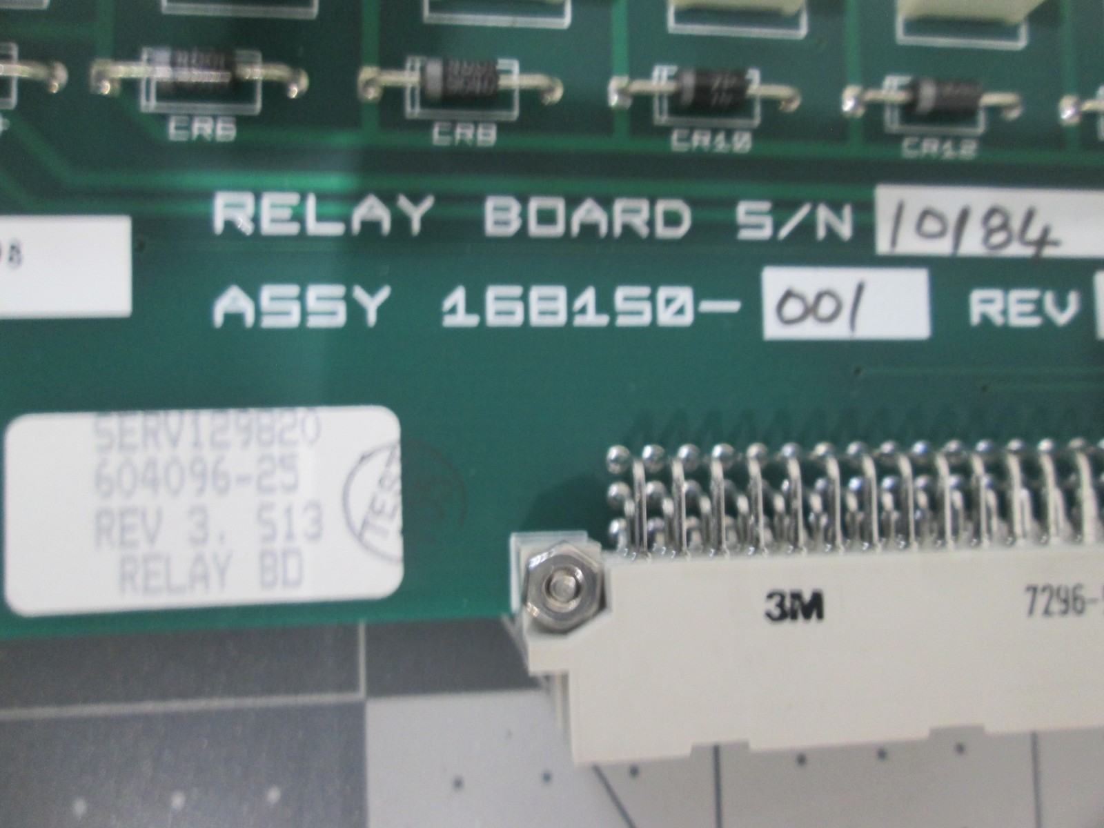 SVG Thermco, 604096-25, Relay HCL Configuration PCB Assy, New