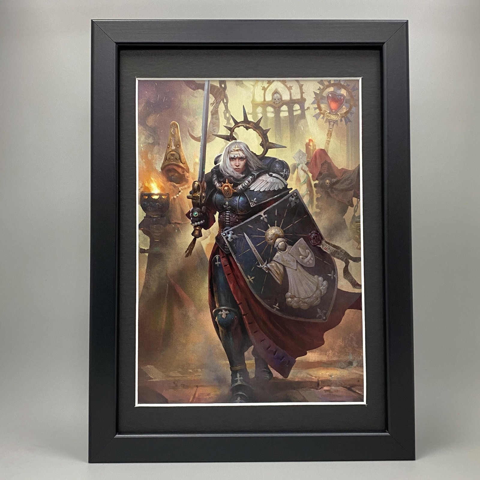 ADEPTA SORORITAS FRAMED ART SISTERS OF BATTLE WARHAMMER 40K 40,000
