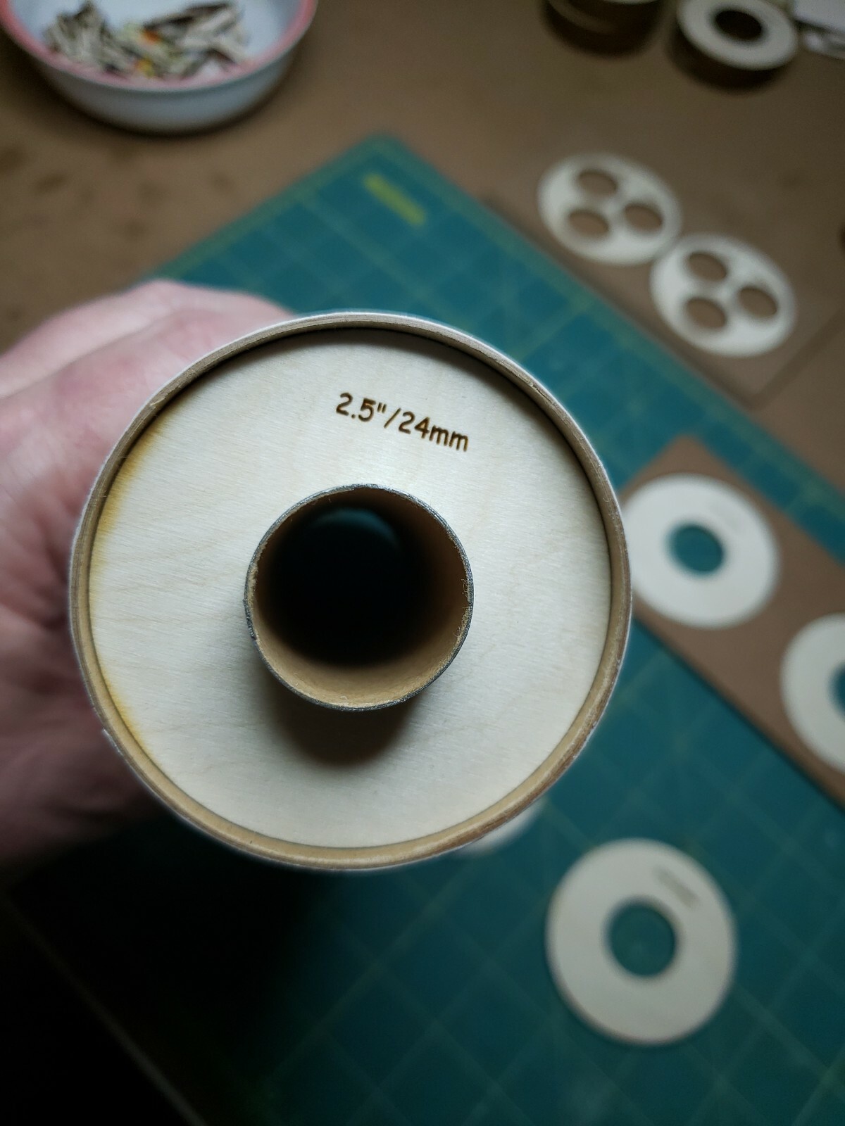 2.5" X 24mm Centering Ring Set For Estes Pro Series II rocket kits laser cut!