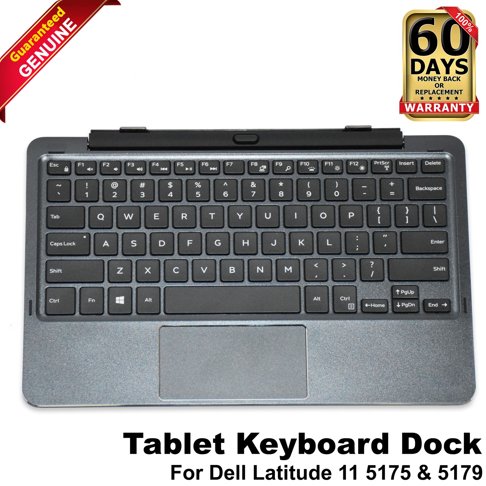 Dell Latitude 11 5175 5179 Tablet K12M Mobile Keyboard Docking Station FWV30