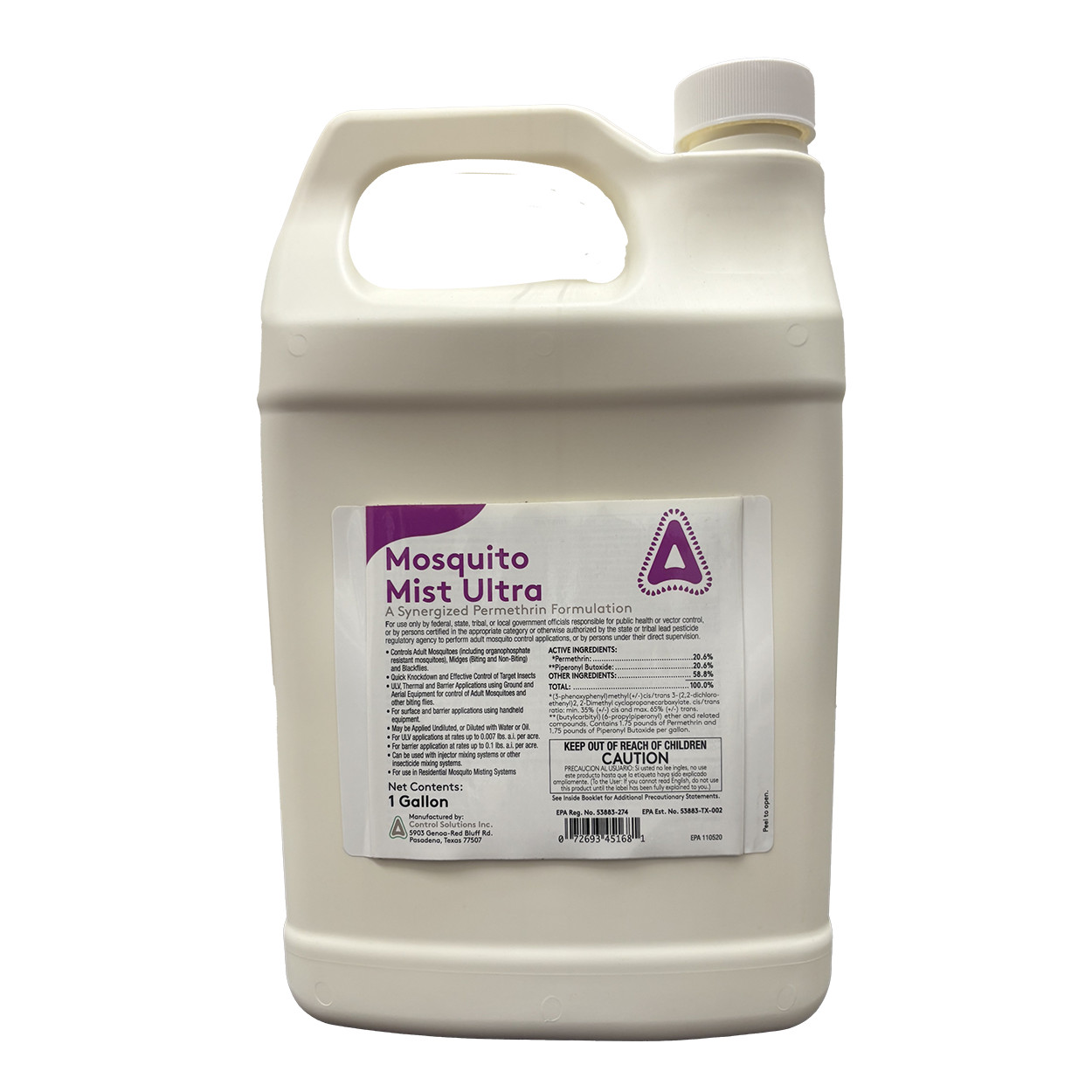 Mosquito Mist Ultra - 128 fl oz Bottle by Control Solutions