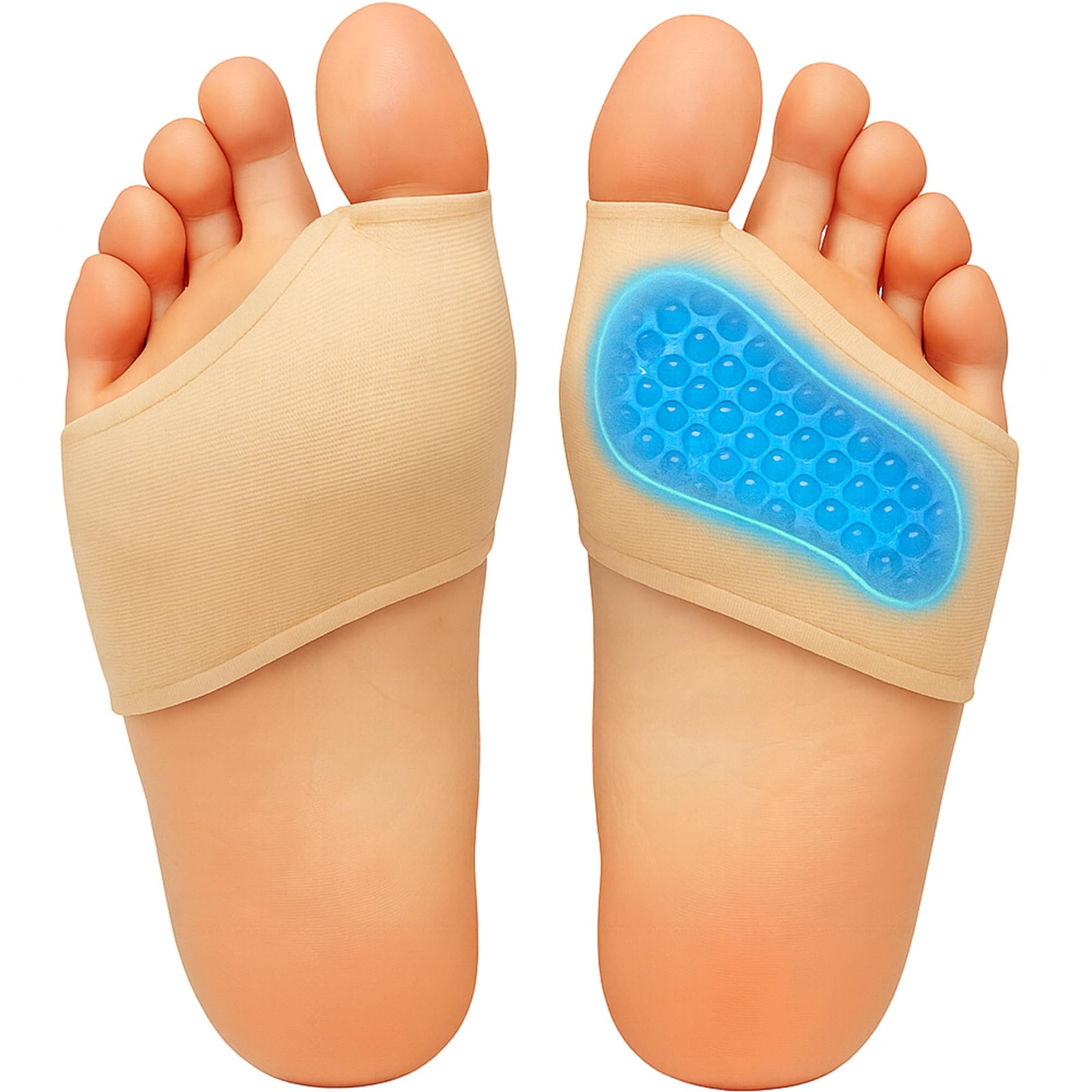 Metatarsal Pads for Men & Women – 1 Pair (2 Sleeves) Gel Cushions for Ball of...