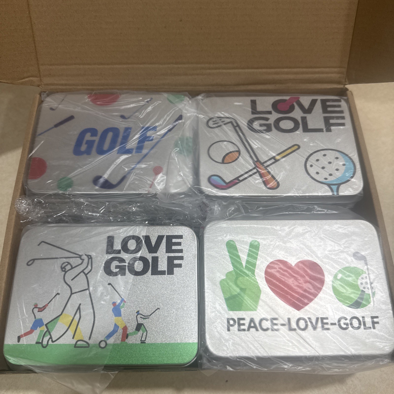 12 pack of Golf Tee Tins