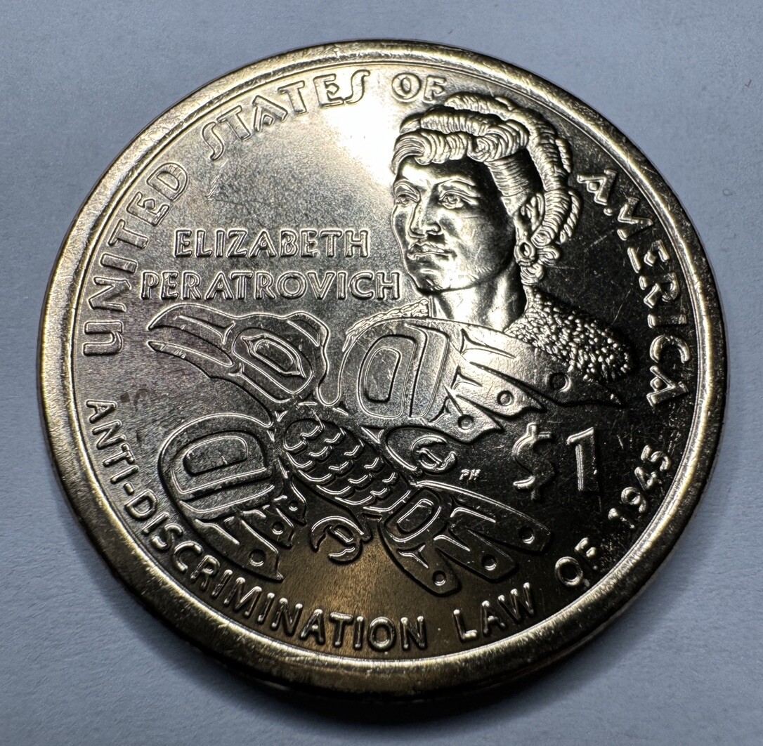 2020-D Sacagawea Native American Peratrovich  Dollar Coin. Uncirculated BU