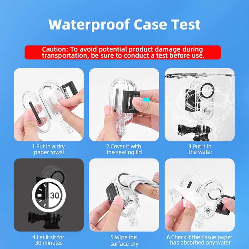 For Insta360 GO 3/3S Thumb Waterproof Case Swimming Diving Protective Case