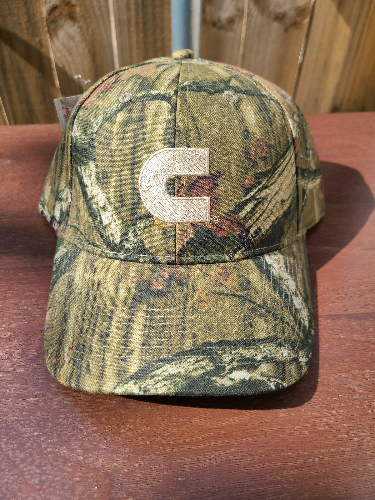Cummins Camo Tree Camouflage Mossy Oak deer hunter hat ball cap Real visor