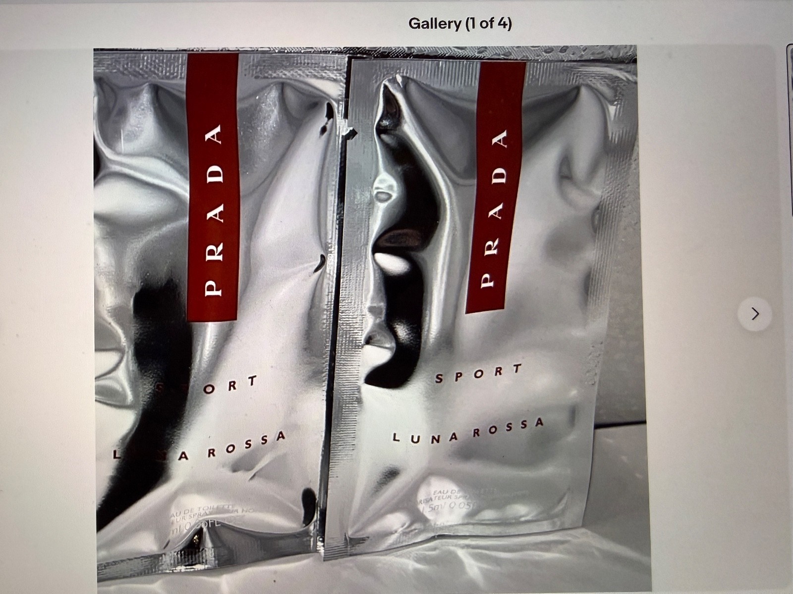 2x Prada Sport Luna Rossa Eau De Toilette 1.5 ml Each Sample Vials NEW