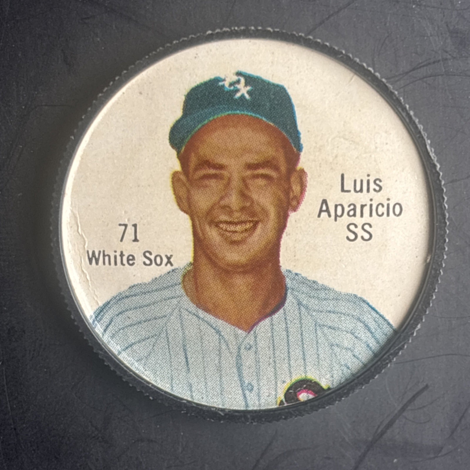 1962 Salada Luis Aparicio White Sox Vintage Baseball Coin #71