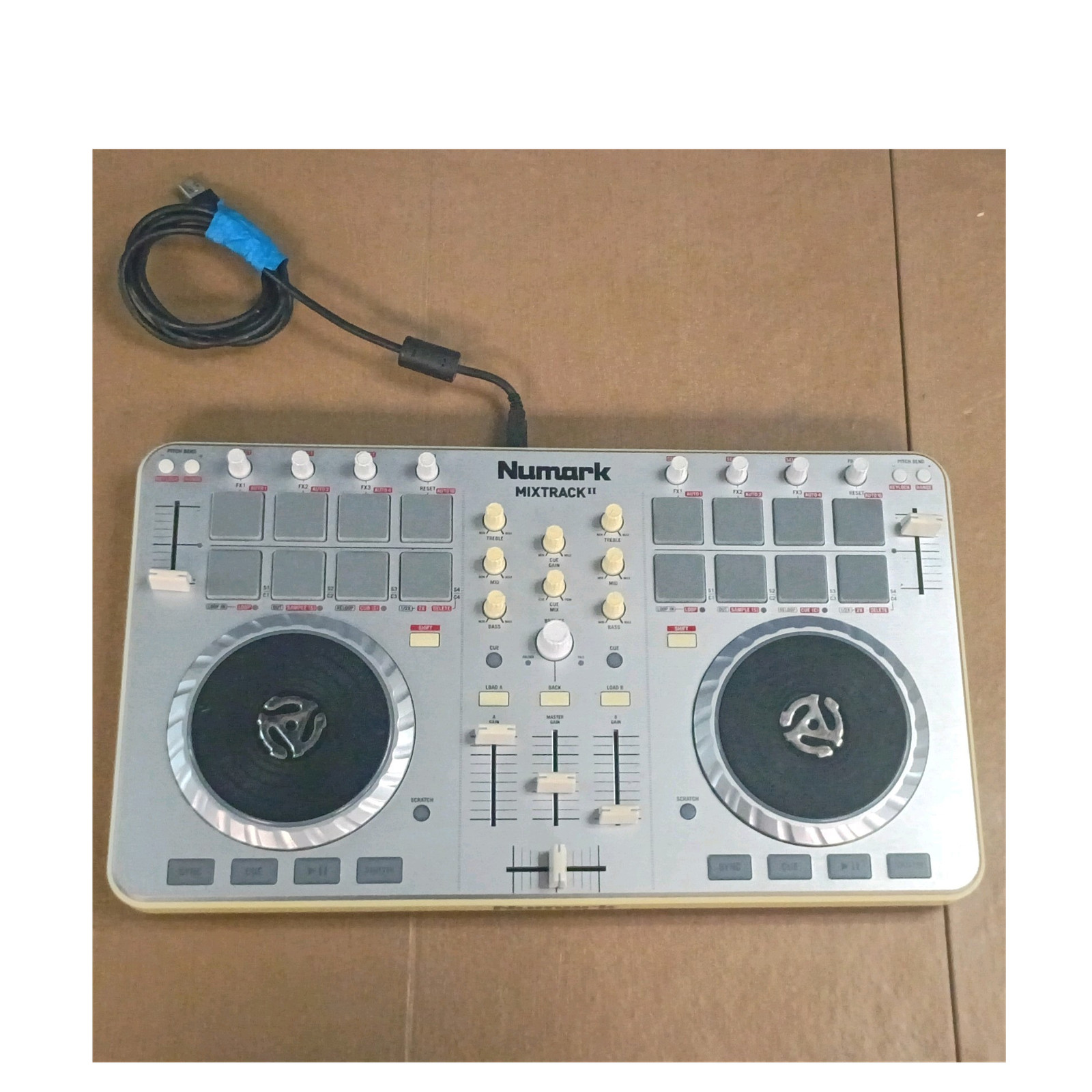Numark Mixtrack II Double Deck DJ Controller 2-Channel 16 Pads Pitch Mixer