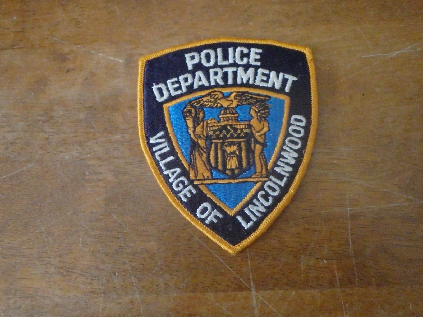 vintage LINCOLNWOOD  Illinois  collectible OBSOLETE shoulder  PATCH BX 25#8